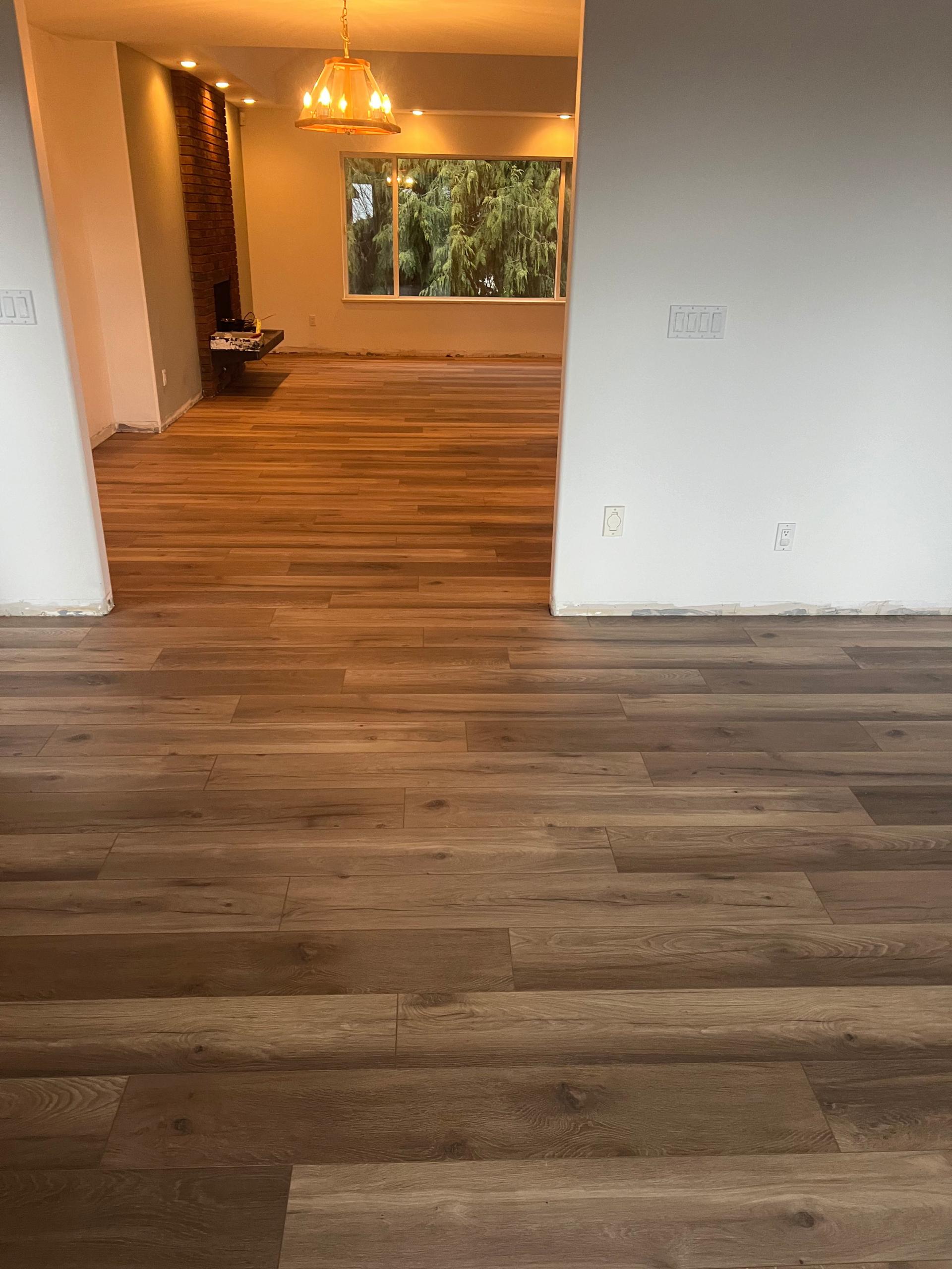 Quality vinyl flooring creating beautiful living space in Vancouver